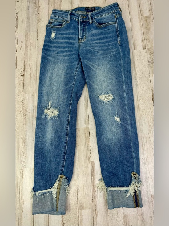 Judy Blue Denim - Judy Blue Jeans Womens 3/26 Blue Mid Rise Straight Fit